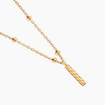 Collier Plaqu&eacute; Or Jaune Lettra - Colliers fantaisie Femme | Marc Orian
