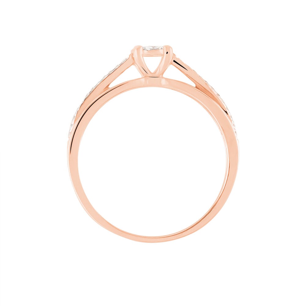 Bague Kate Or Rose Diamant - Parures de mariage Femme | Marc Orian