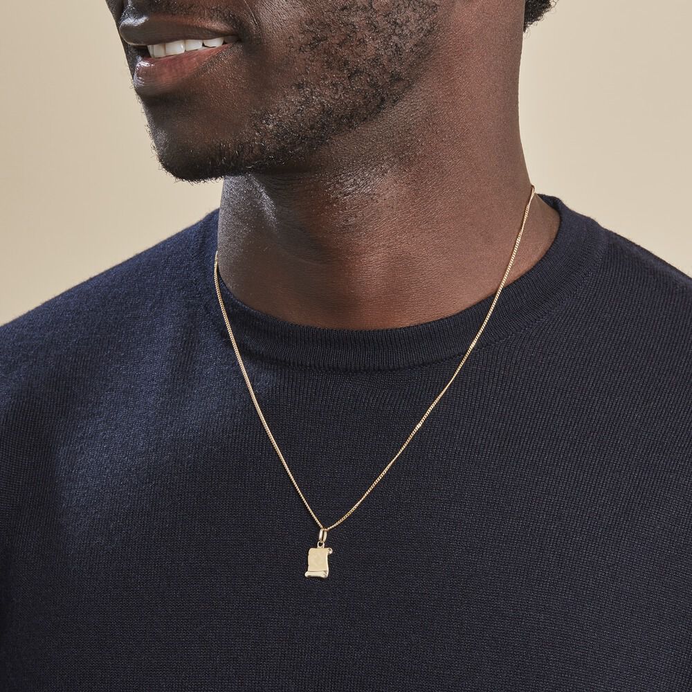 Pendentif Lamie Zodiaque Parchemin Or Jaune - Bijoux personnalisés Famille | Marc Orian