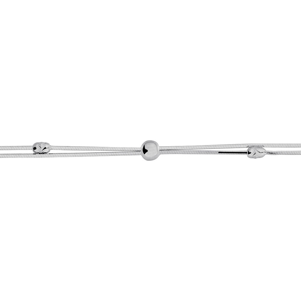 Bracelet Linda Argent Blanc - Bracelets chaînes Femme | Marc Orian