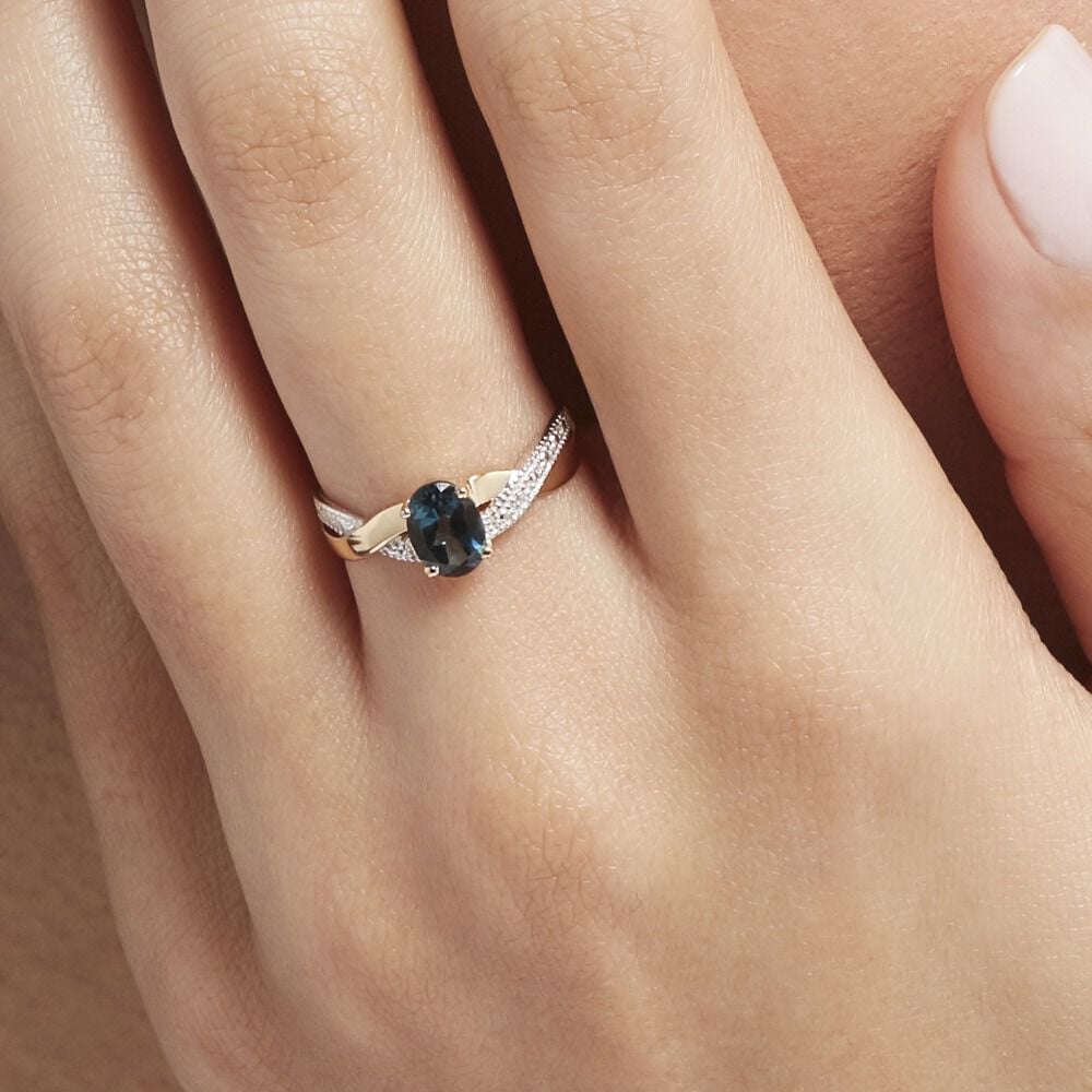 Bague Or Jaune Candice Topaze - Bagues pierres fines Femme | Marc Orian