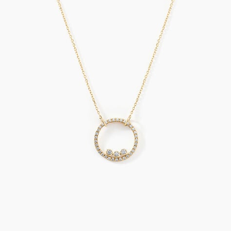 Collier Rodica Or Jaune Oxyde De Zirconium - Colliers avec pierres Femme | Marc Orian