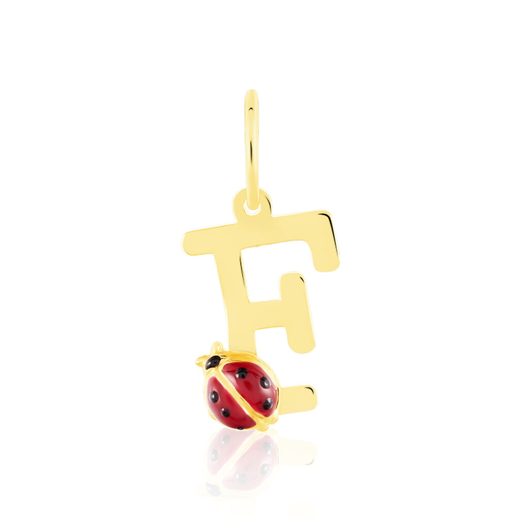 Pendentif Helidie Coccinelle Lettre Or Jaune - Pendentifs Enfant | Marc Orian