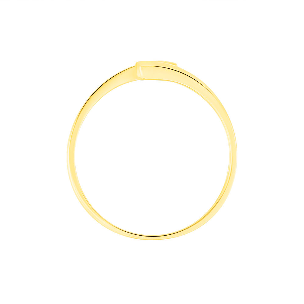 Bague Serti Couteau Or Jaune Saphir - Solitaires Femme | Marc Orian