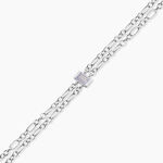 Bracelet Chanelle Argent Blanc Oxyde De Zirconium - Bracelets fantaisie Femme | Marc Orian