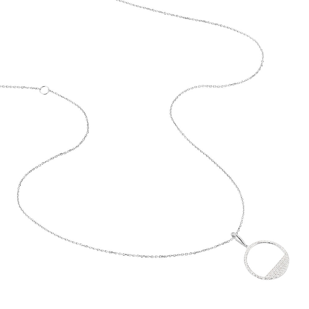 Collier Elena Or Blanc Oxyde De Zirconium - Colliers avec pierres Femme | Marc Orian