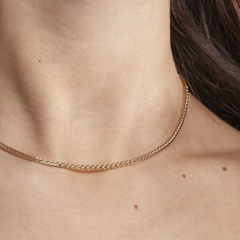 Collier Jany Maille Palmier Or Jaune - Chaines Femme | Marc Orian