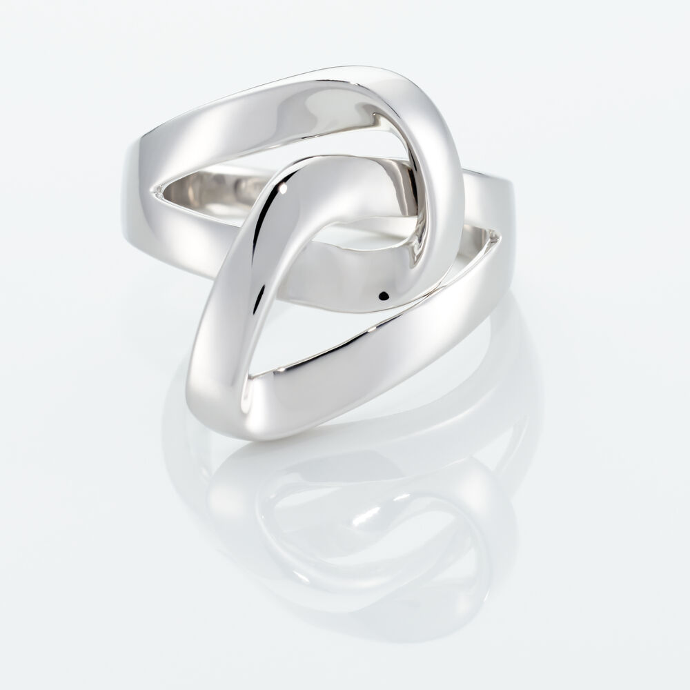 Bague Kim-ly Argent Blanc - Bagues grosses Femme | Marc Orian