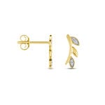 Boucles D'oreilles Puces Laverna Or Jaune Diamant - Puces Femme | Marc Orian