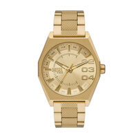 Montre Diesel Scraper Doré