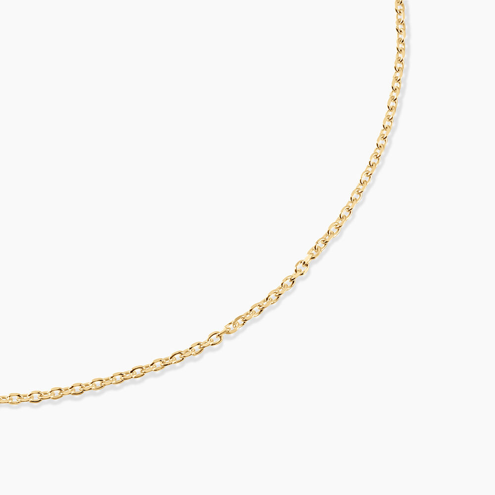 Chaine Igoa Maille Forcat Diamantee Argent Dor&eacute; A L'Or 750/1000 - Chaines Unisex | Marc Orian
