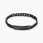 Bracelet Lacoste Baseline Acier Noir - Bracelets cha&icirc;nes Homme | Marc Orian