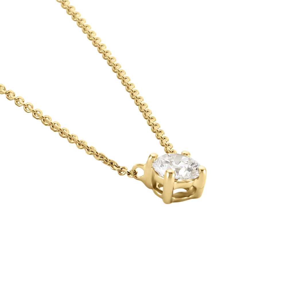 Collier Aphrodite Or Jaune Diamant Synthetique - Colliers avec pierres Femme | Marc Orian