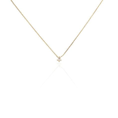 Collier éclat Perlé Plaqué Or Oxyde De Zirconium - Colliers avec pierres Femme | Marc Orian