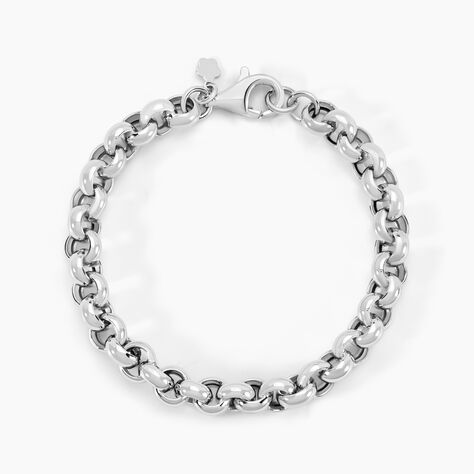 Bracelet Carola Maille Jaseron Argent Blanc - Bracelets mailles Femme | Marc Orian