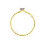 Bague Or Jaune Demi Amethyste - Bagues pierres fines Femme | Marc Orian