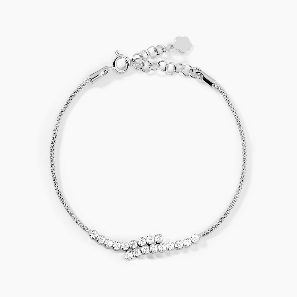 Bracelet Shirley Argent Blanc Oxyde De Zirconium - Bracelets fantaisie Femme | Marc Orian