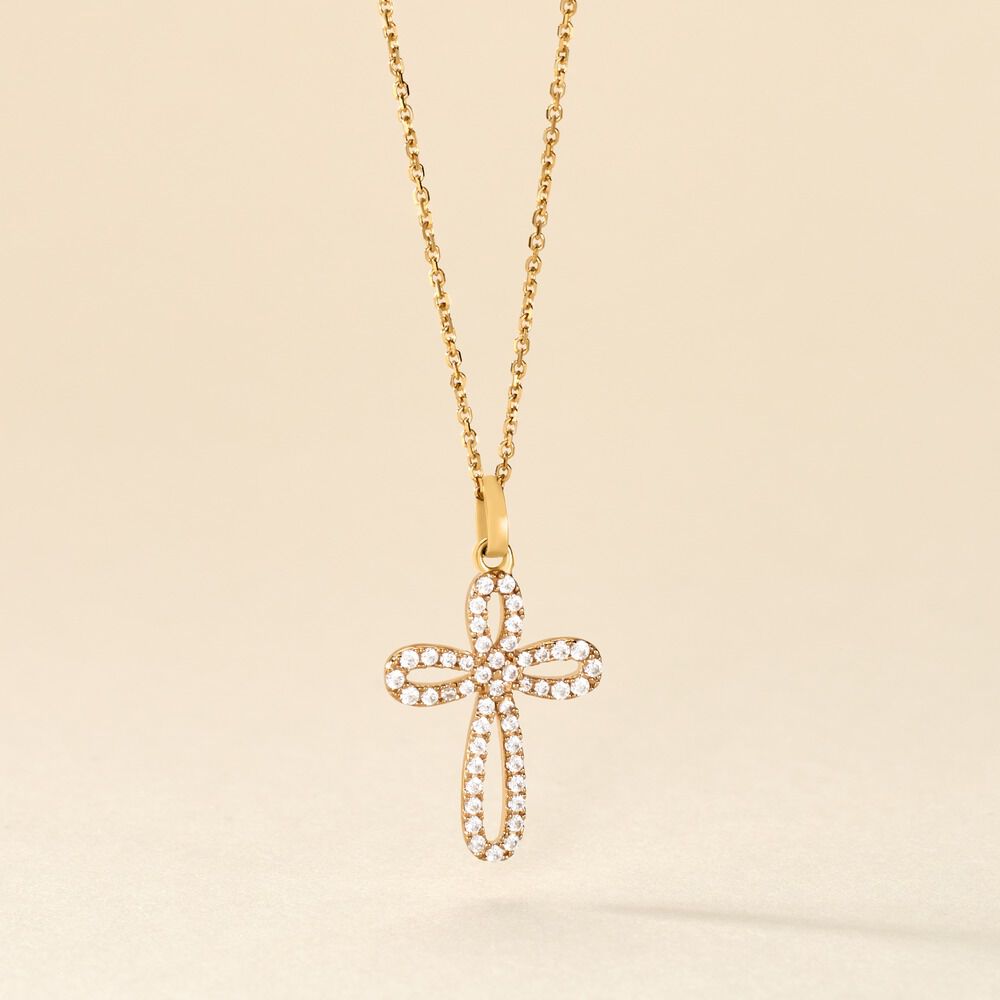 Pendentif Chastity Or Jaune Oxyde De Zirconium - Pendentifs Femme | Marc Orian