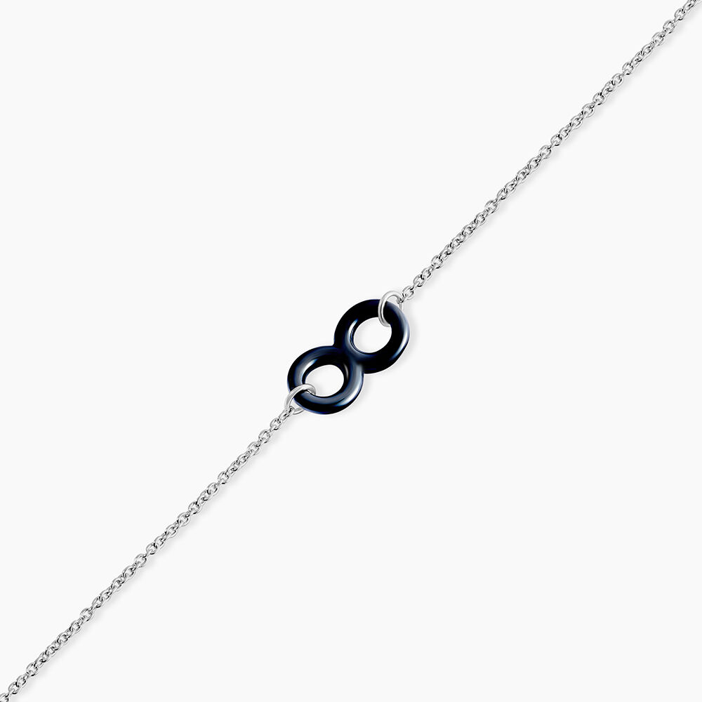 Bracelet Alicia Argent Blanc Céramique - Bracelets chaînes Femme | Marc Orian