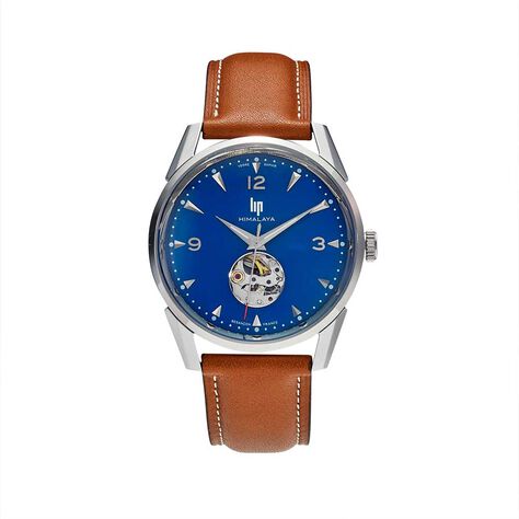 Montre Lip Himalaya C&oelig;ur Battant 40 Bleu - Montres automatiques Homme | Marc Orian
