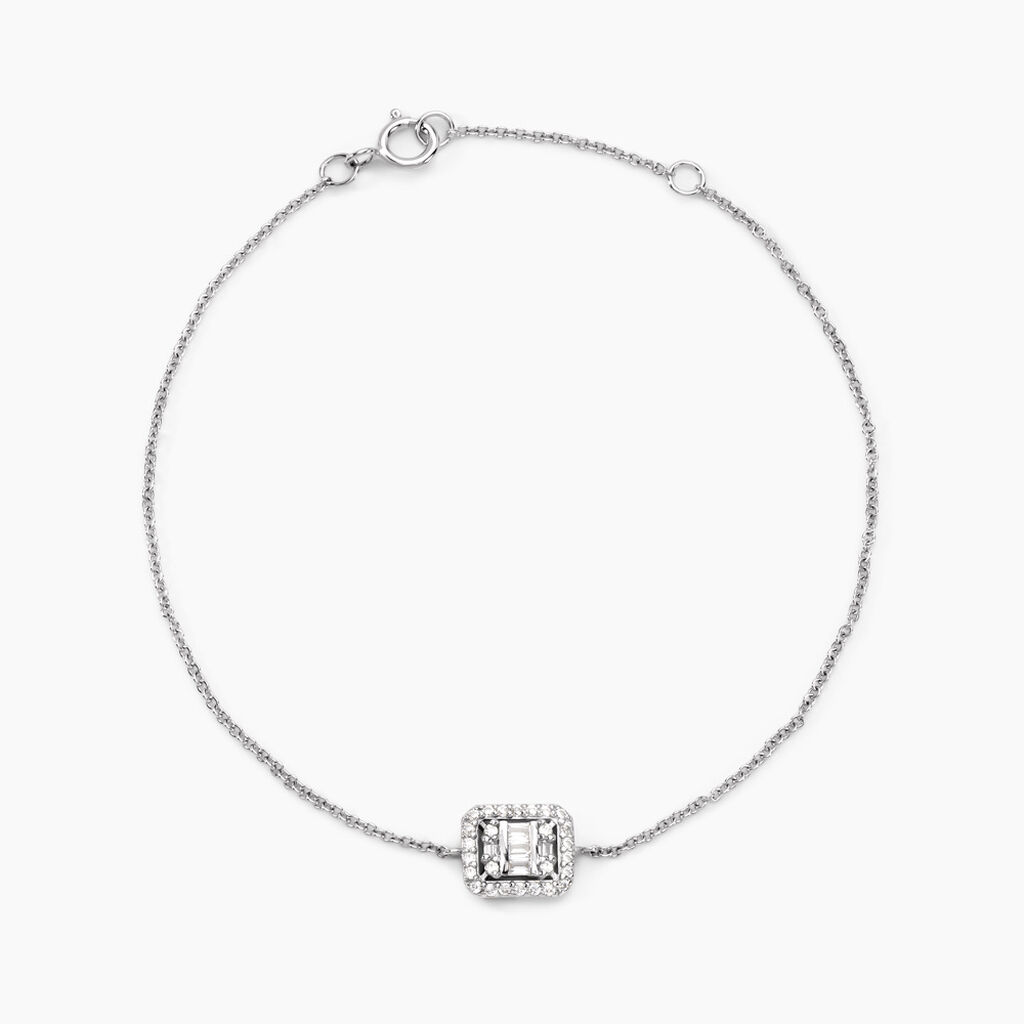Bracelet Dodie Or Blanc Oxyde De Zirconium - Bracelets chaînes Femme | Marc Orian