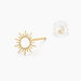 Boucles D'oreilles Puces Soleil Eternel Or Jaune