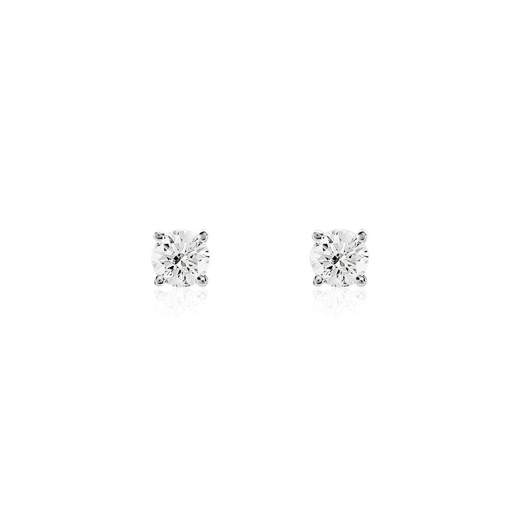 Boucles D'oreilles Puces One Or Jaune Diamants - Boucles d'oreilles mariage Femme | Marc Orian