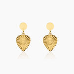Boucles D'oreilles Pendantes Hyacinth Acier Jaune - Pendantes Femme | Marc Orian