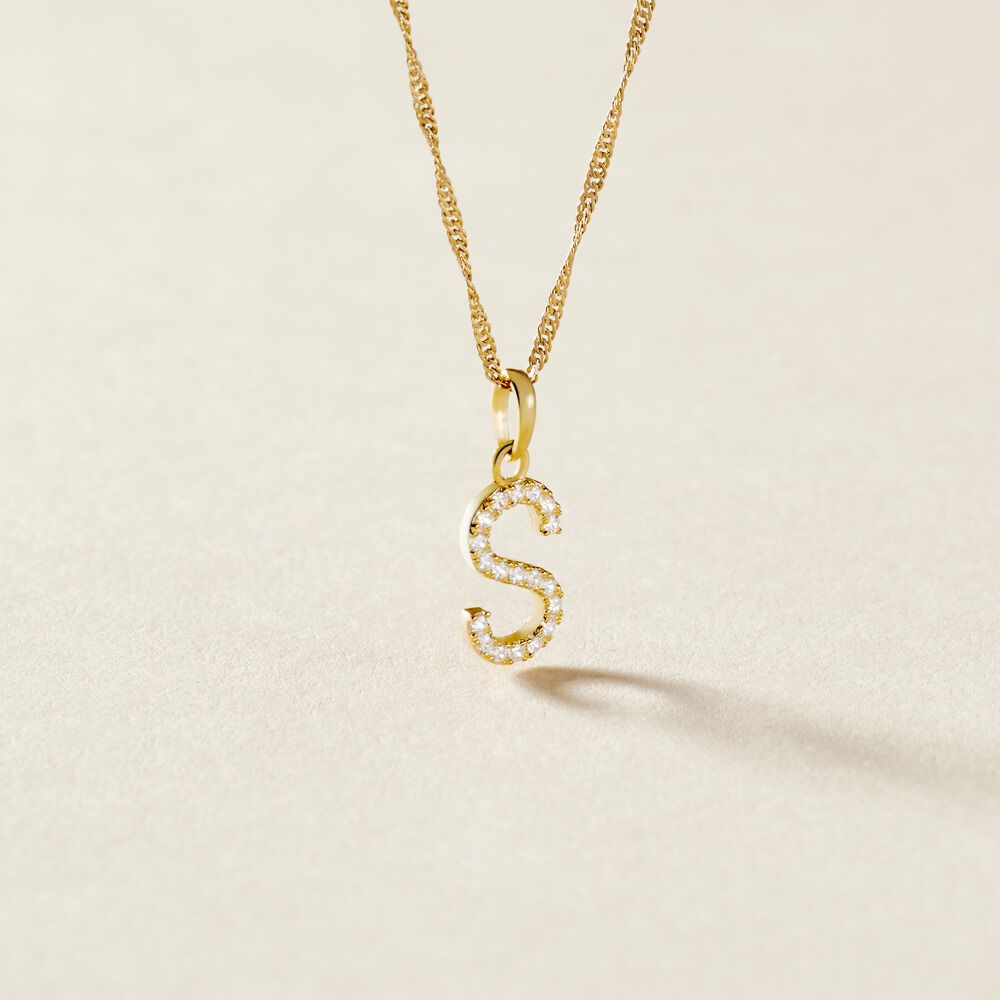 Pendentif Klementine Or Jaune Oxyde De Zirconium - Pendentifs Famille | Marc Orian