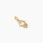 Pendentif Savine Plaqu&eacute; Or Jaune Oxyde De Zirconium - Bijoux fantaisie Femme | Marc Orian