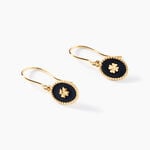 Boucles D'oreilles Black Jack Cosmoir Or Jaune - Pendantes Femme | Marc Orian