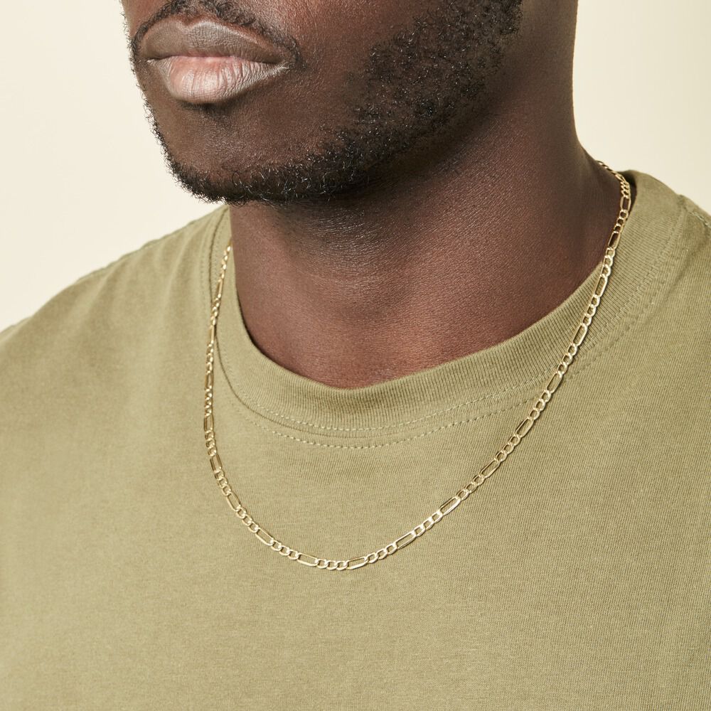 Collier Or Jaune Cameo Maille Alternée 1/3 - Chaines Homme | Marc Orian