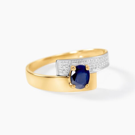 Bague Taila Or Jaune Saphir - Solitaires Femme | Marc Orian