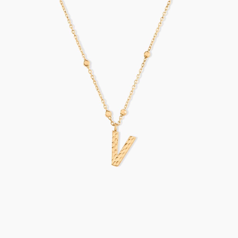 Collier Plaqu&eacute; Or Jaune Lettra - Colliers ete Femme | Marc Orian