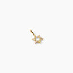 Pendentif Faye Argent Dor&eacute; A L'Or 750/1000 Oxyde De Zirconium - Bijoux fantaisie Femme | Marc Orian
