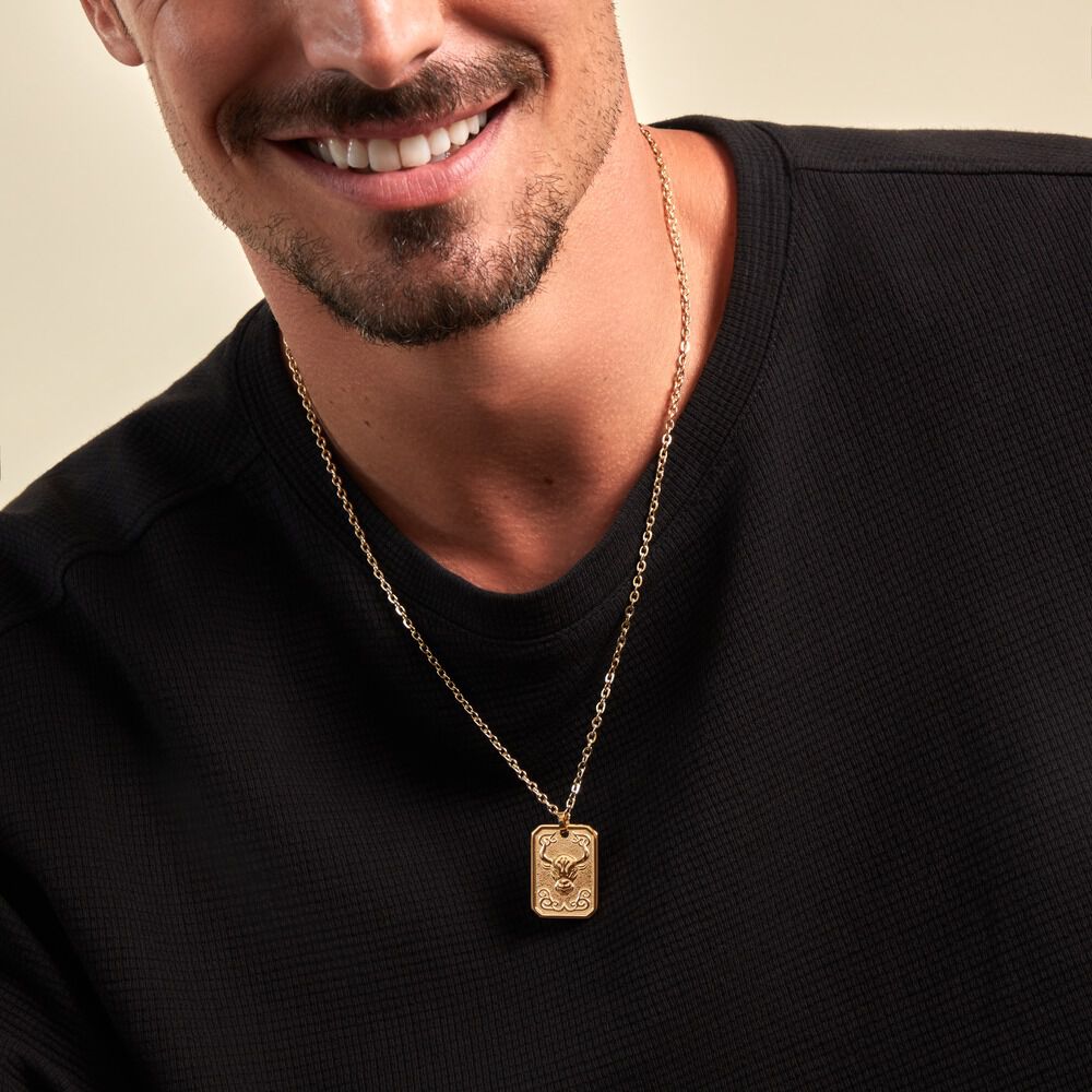 Collier Phebus Him Acier Jaune - Colliers ete Homme | Marc Orian