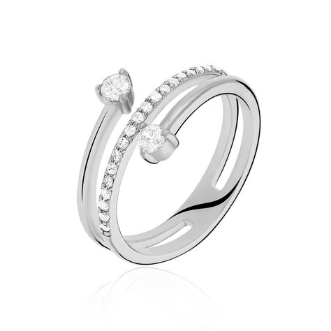 Bague Gait Argent Blanc Oxyde De Zirconium - Bagues Femme | Marc Orian