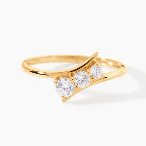 Bague Budur Or Jaune Oxyde De Zirconium - Solitaires Femme | Marc Orian