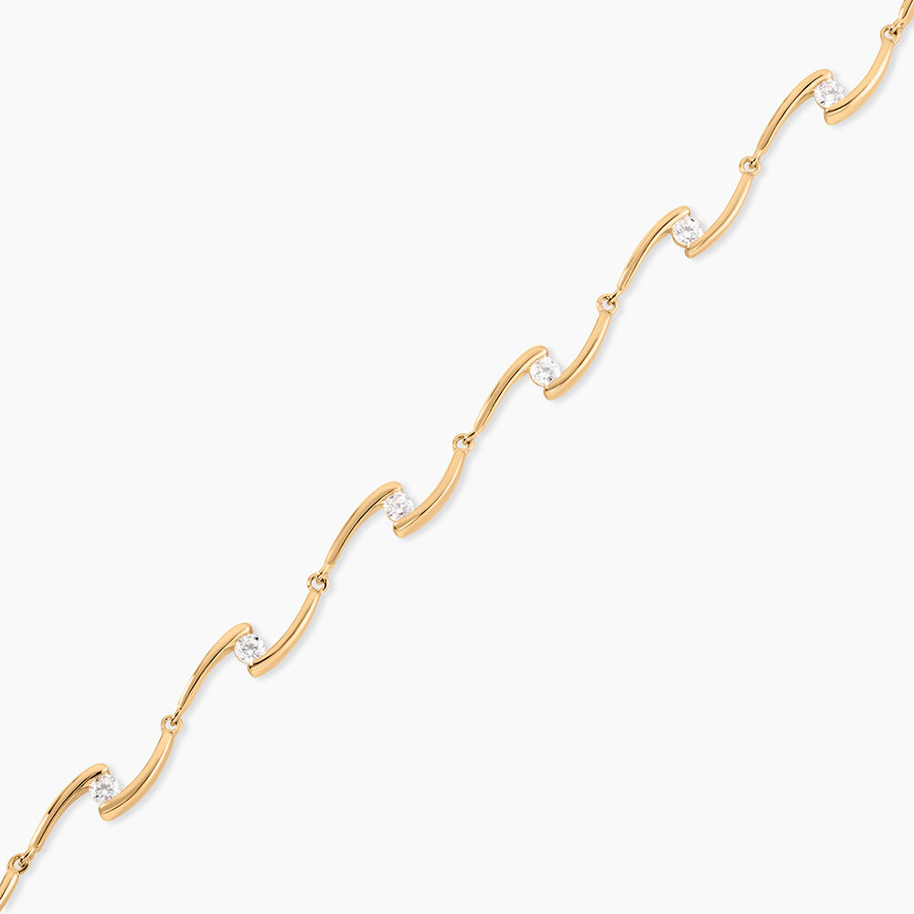 Bracelet Ayda Plaqu&eacute; Or Jaune Oxyde De Zirconium - Bracelets cha&icirc;nes Femme | Marc Orian