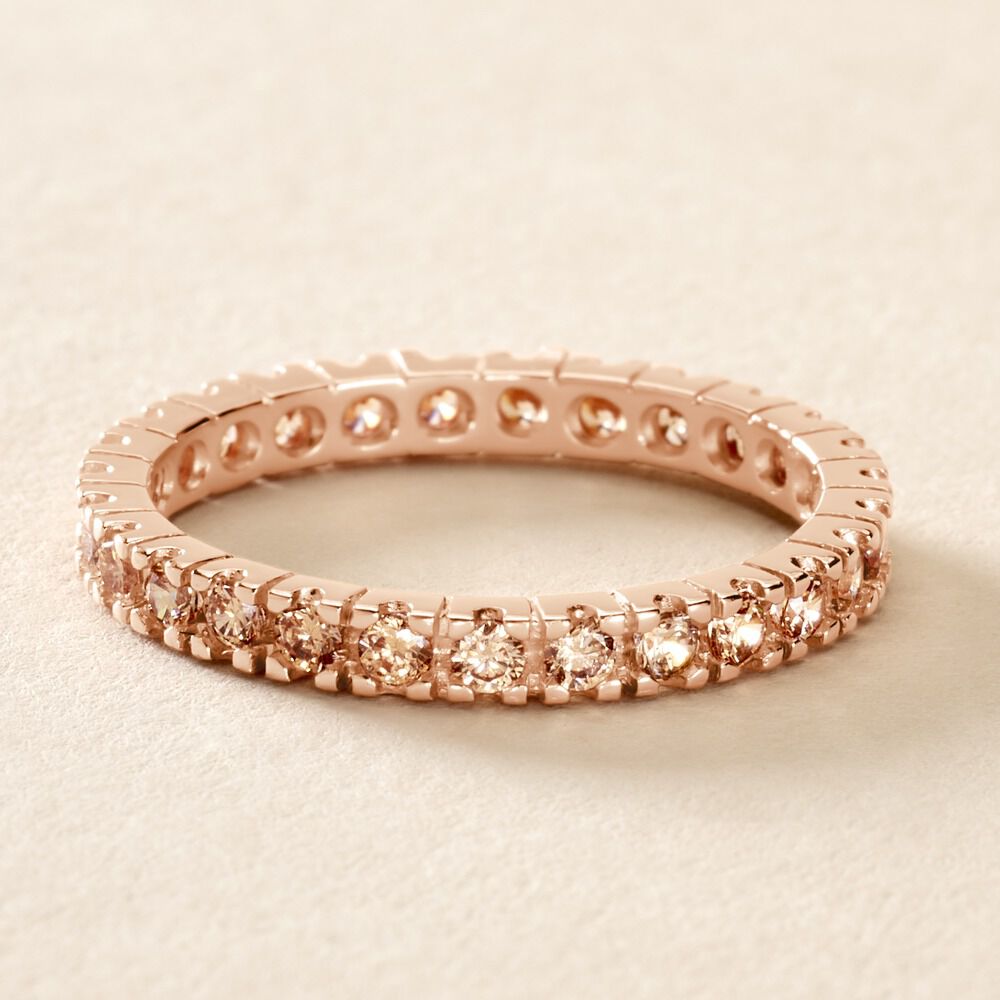 Bague Rio Santa Teresa Argent Rose Oxyde De Zirconium - Bagues avec pierre Femme | Marc Orian