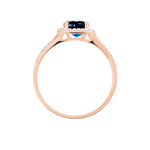 Bague Maeva Or Rose Topaze Et Oxyde De Zirconium - Bagues pierres fines Femme | Marc Orian