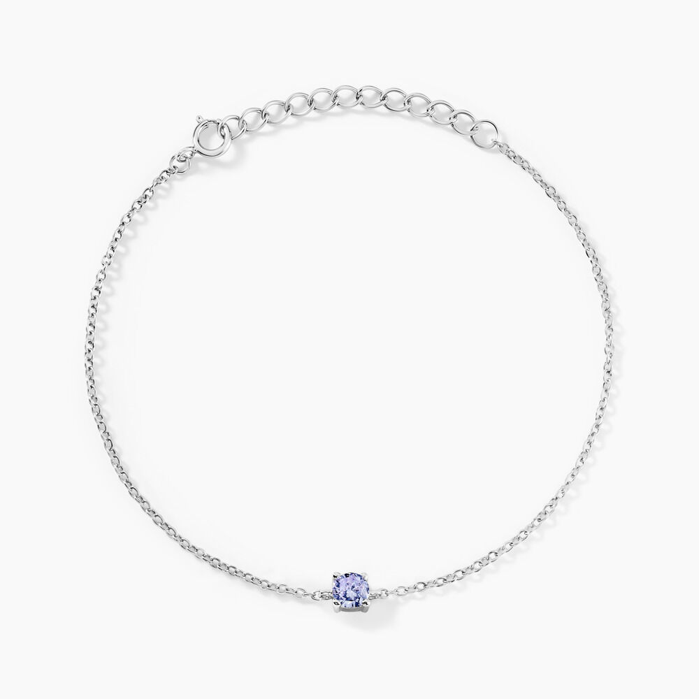 Bracelet Lylwen Argent Blanc Oxyde De Zirconium - Bracelets chaînes Femme | Marc Orian