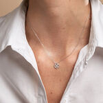 Collier Vasya Or Blanc Diamant - Colliers avec pierres Femme | Marc Orian