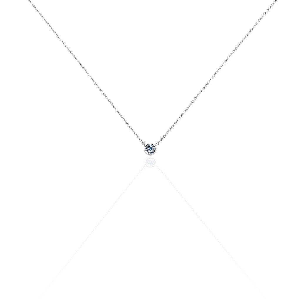 Collier Auxana Argent Blanc Oxyde De Zirconium - Colliers avec pierres Femme | Marc Orian