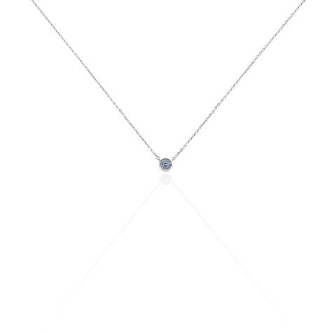 Collier Auxana Argent Blanc Oxyde De Zirconium - Colliers avec pierres Femme | Marc Orian