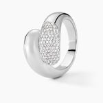 Bague Josyne Argent Blanc Oxyde De Zirconium - Bagues avec pierre Femme | Marc Orian