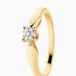Bague Louisanna Or Jaune Diamant - Parures de mariage Femme | Marc Orian