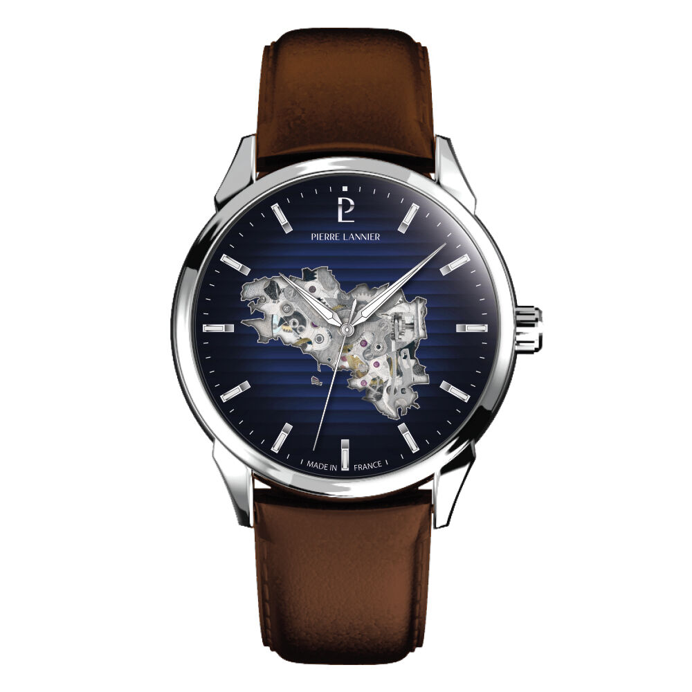 Montre Pierre Lannier Monarck Bleu - Montres automatiques Homme | Marc Orian