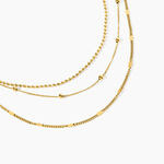 Collier Abigayle Acier Dor&eacute; - Colliers multirangs Femme | Marc Orian
