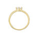 Bague Solitaire Plaqué Or Jaune Melaina Oxyde De Zirconium - Bagues Solitaire Femme | Marc Orian